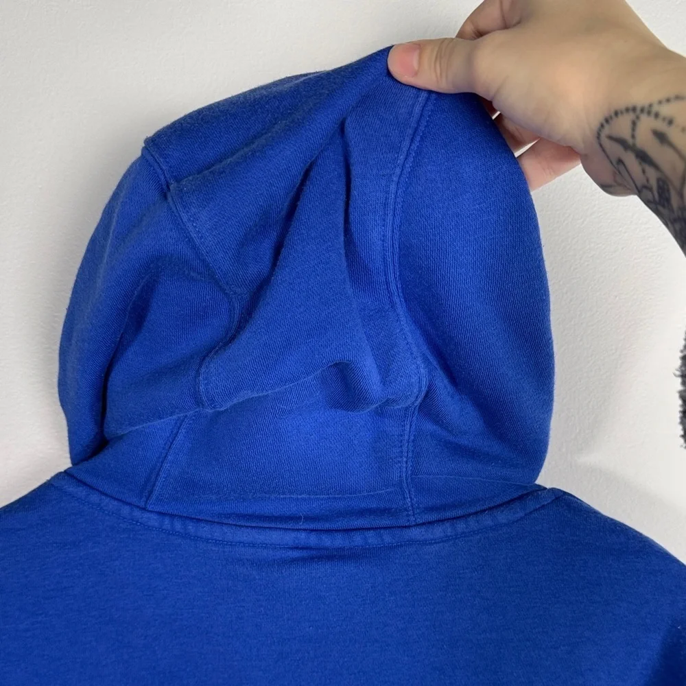 Nike Swoosh Hoodie Blue Size Large